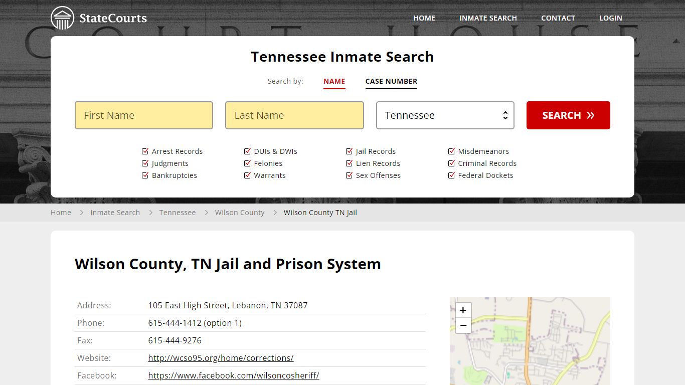 Wilson County TN Jail Inmate Records Search, Tennessee - State Courts